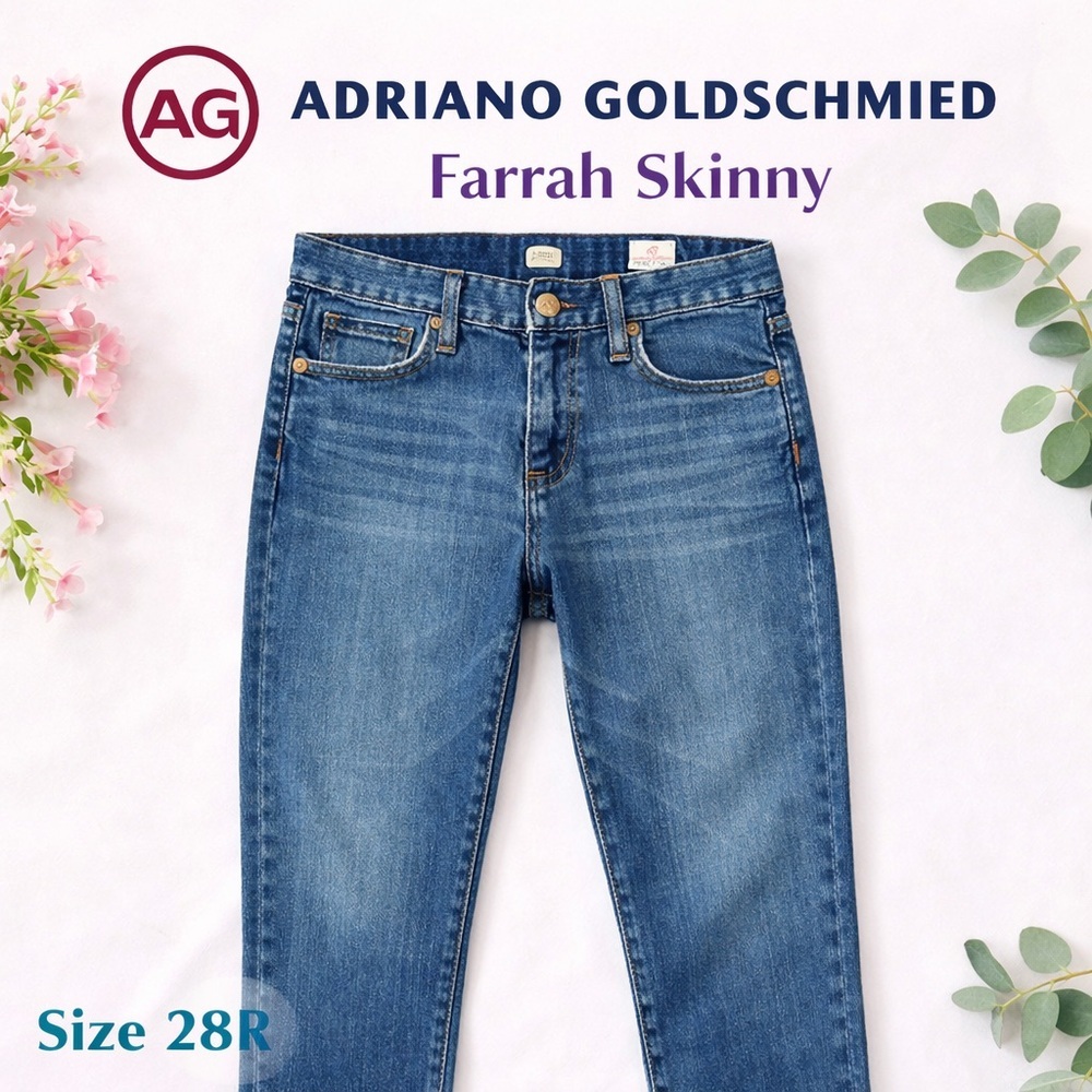 AG Adriano Goldschmied Blue Skinny Jeans